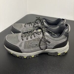 SKECHERS Men's Selmen-Cormack Water Proof Lace Up Shoes Sz 12 Gray Trail Walking